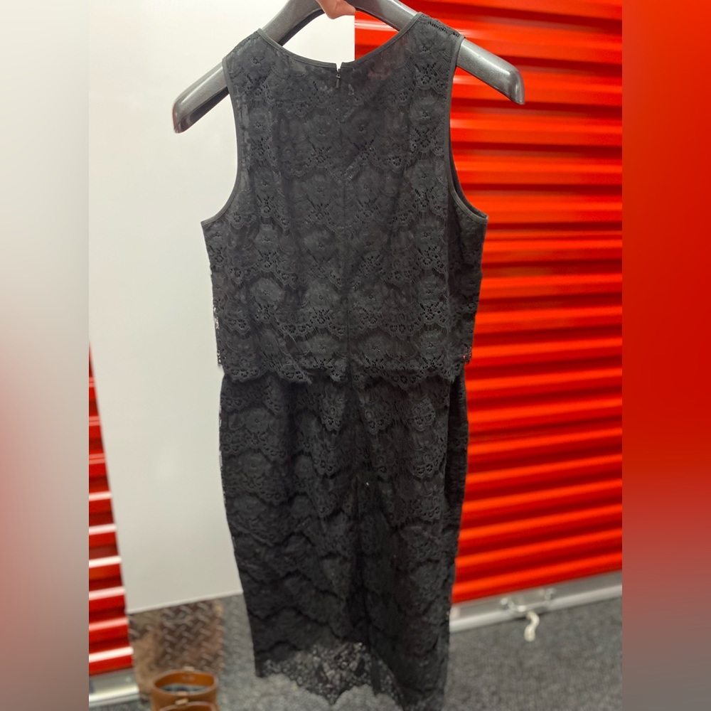 Banana Republic black lace dress